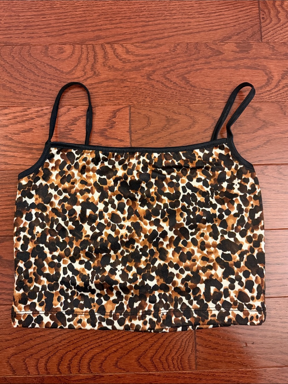 American Apparel Leopard Print Cami in Brown and Black